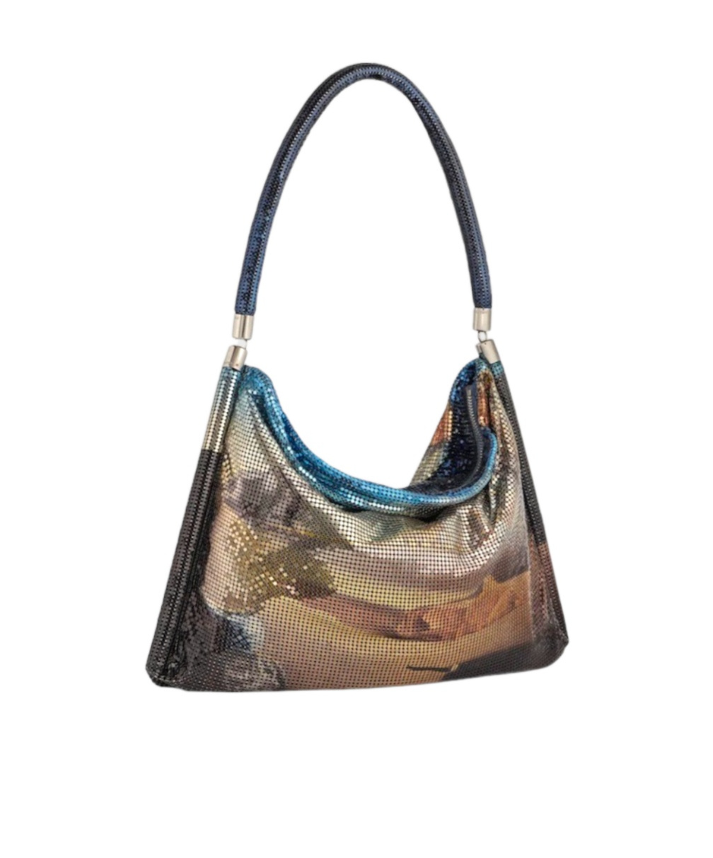 Rabanne Handle Shoulder Bag In Multicolor