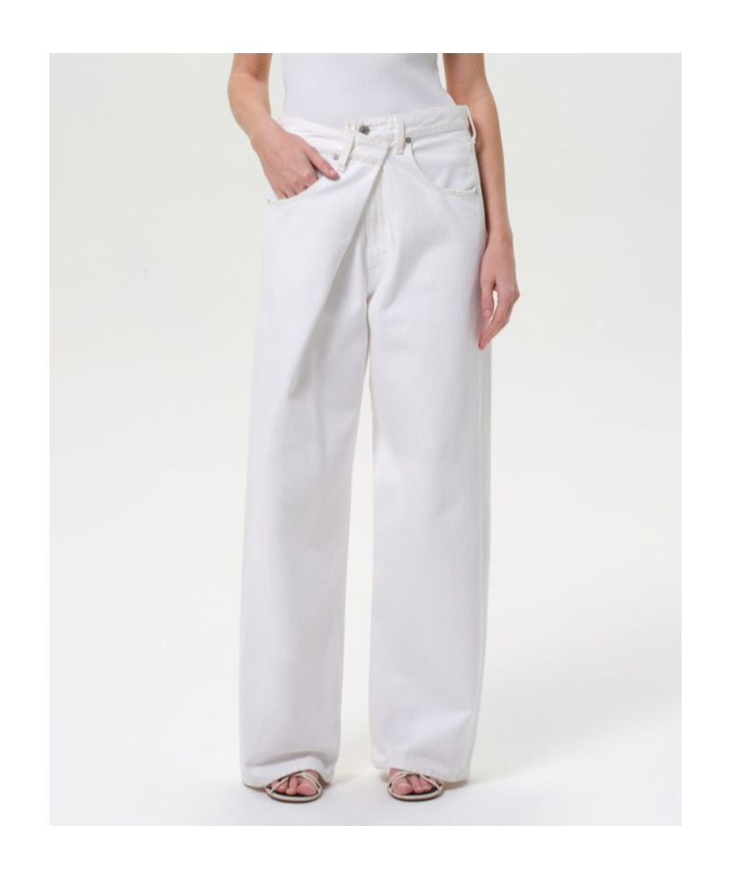 Agolde Ren High Rise Wide Leg Jeans In Tarte