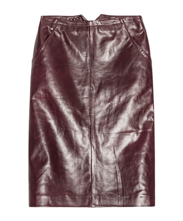 Remain Birger Christensen Leather Midi Skirt