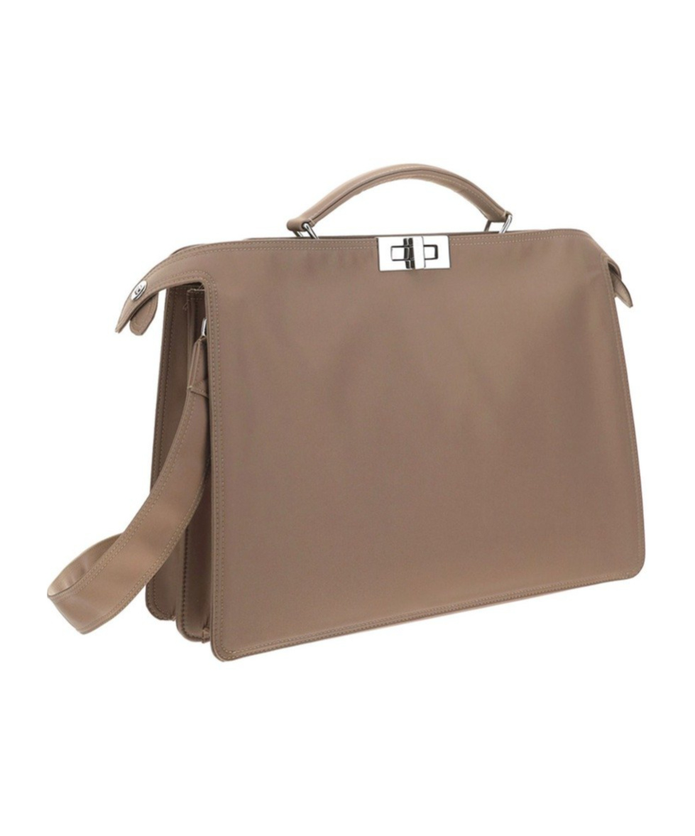 Fendi Peekaboo Tote Bag In Nude