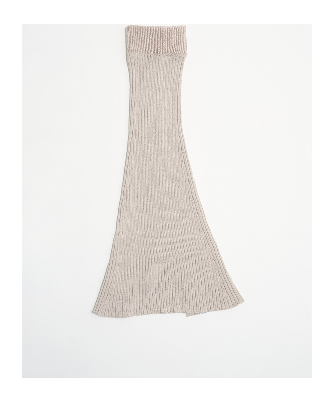 Shop Our Legacy Ribbed-knit Cotton Gaiters In Nude