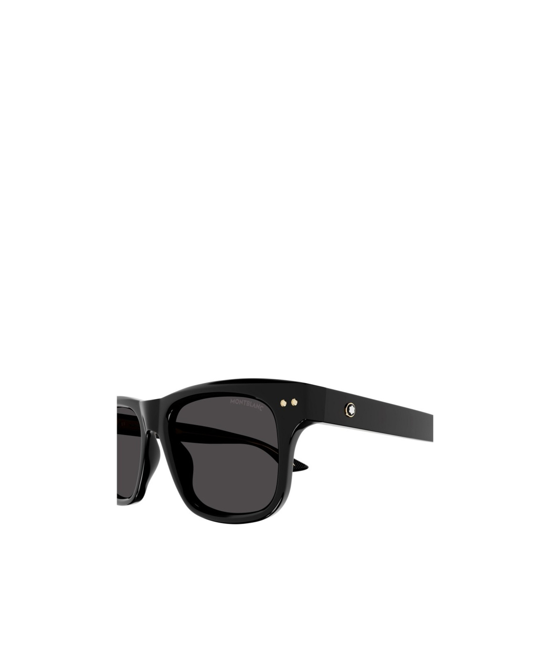 Montblanc Square-frame Sunglasses In Black