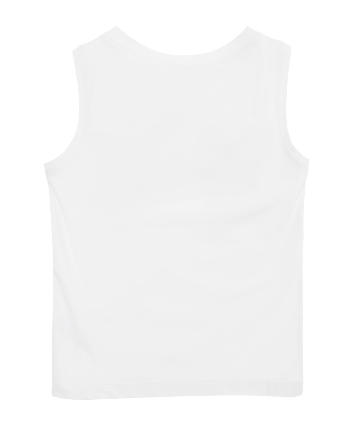 Monnalisa Oversized-bow Sleeveless Top In White