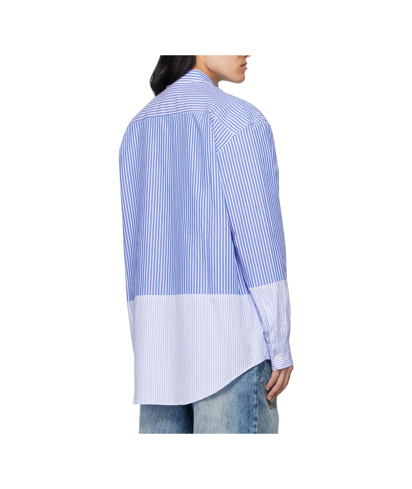 Vetements Splitted Shirt In Blue