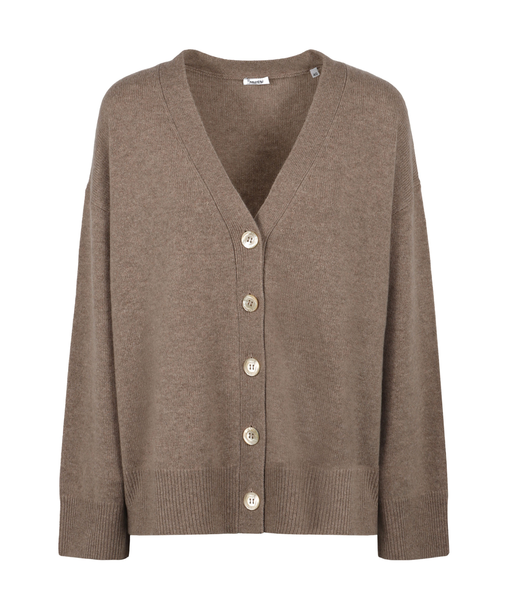 ASPESI V-NECK LONG-SLEEVED SWEATER