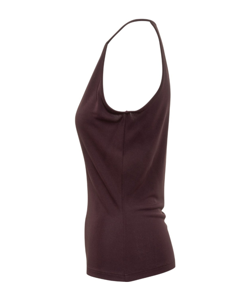 Tom Ford Cut Out Halterneck Top In Burgundy