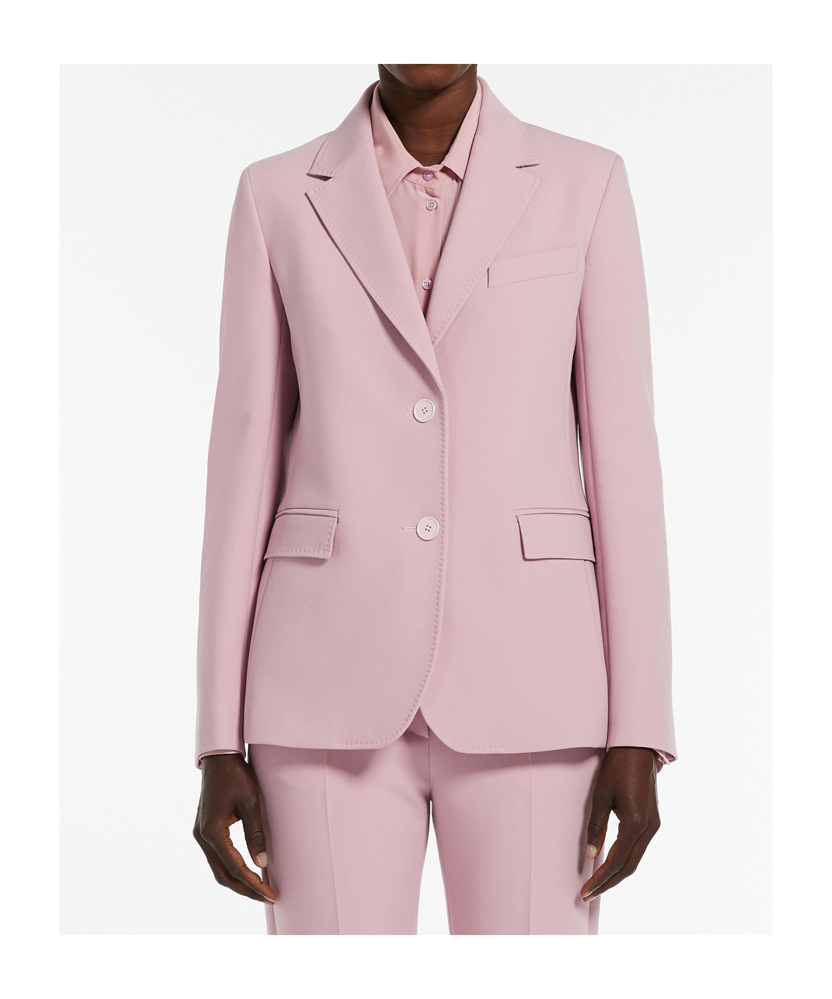Weekend Max Mara Single-breasted Uva Blazer In Pink