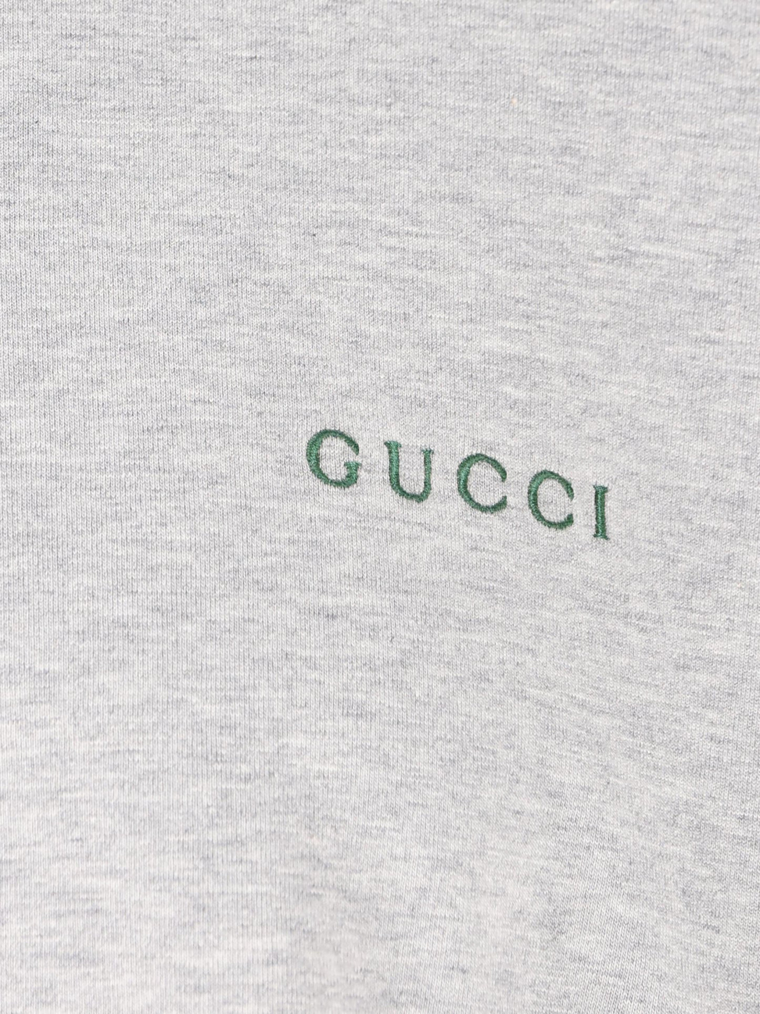 Gucci Crew Neck T-shirt Featuring Web Ribbon In White