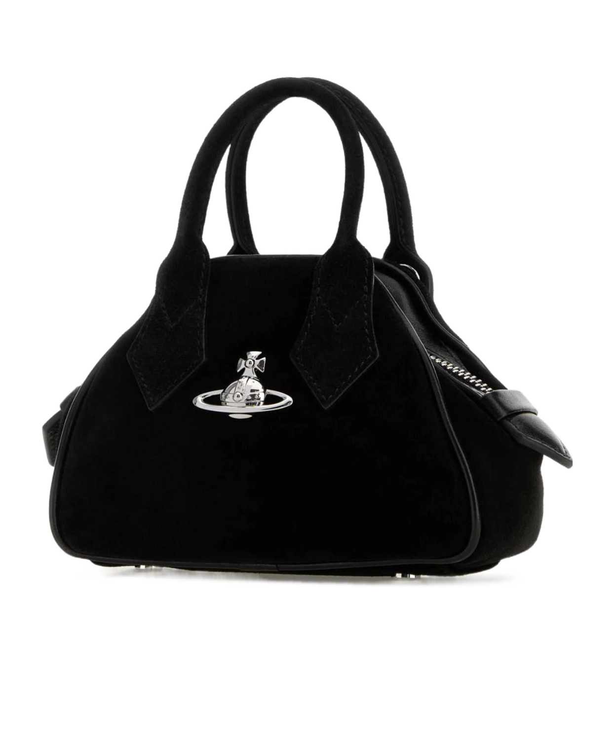 Vivienne Westwood Mini Yasmine Handbag Structured Shape In Black