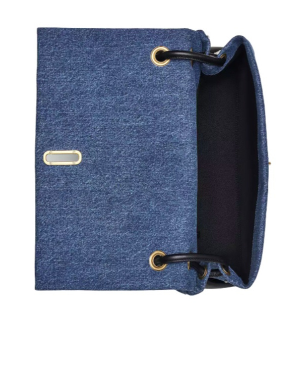 Marc Jacobs The Trinket Charm Denim Large Dual Bag In Blue