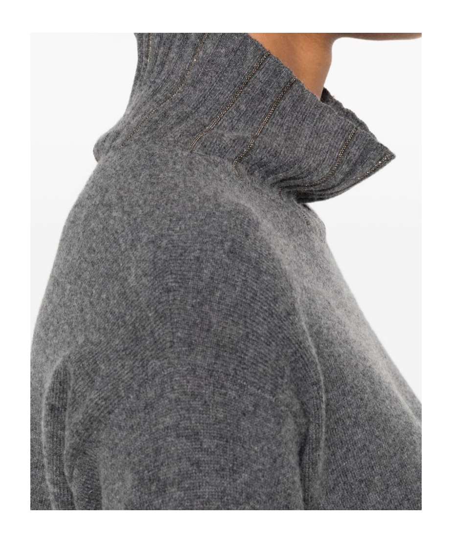 Fabiana Filippi Wool Short Dress In Gray