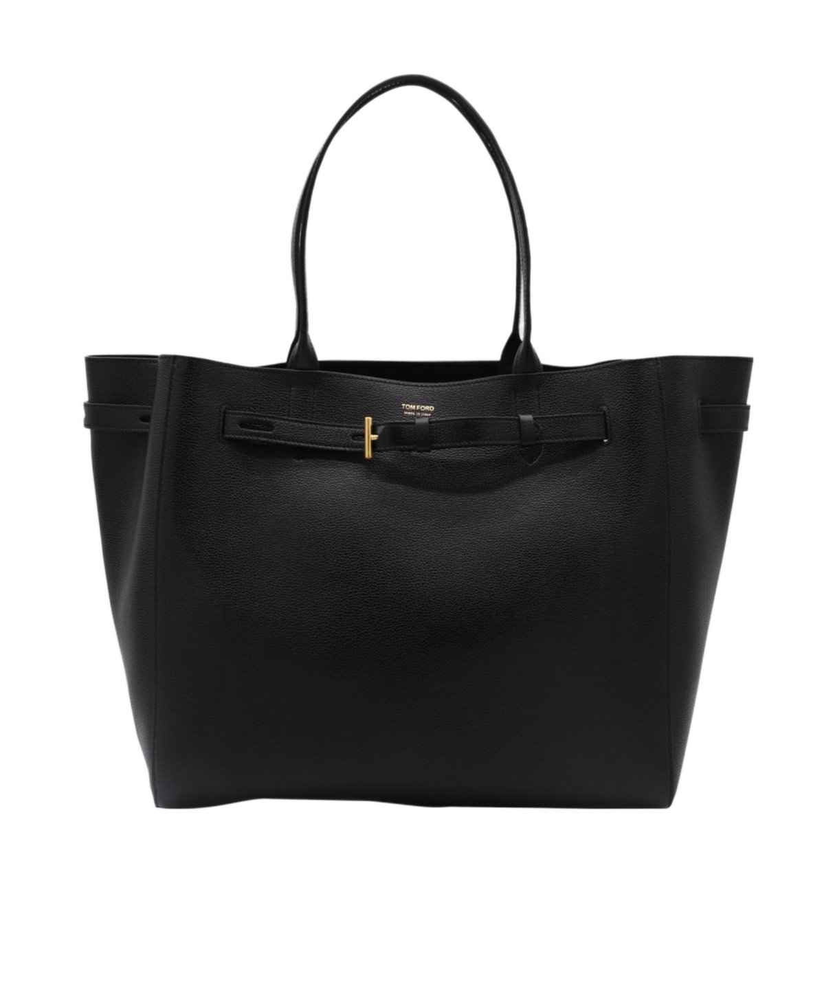 Tom Ford Audrey Leather Tote Bag In Black