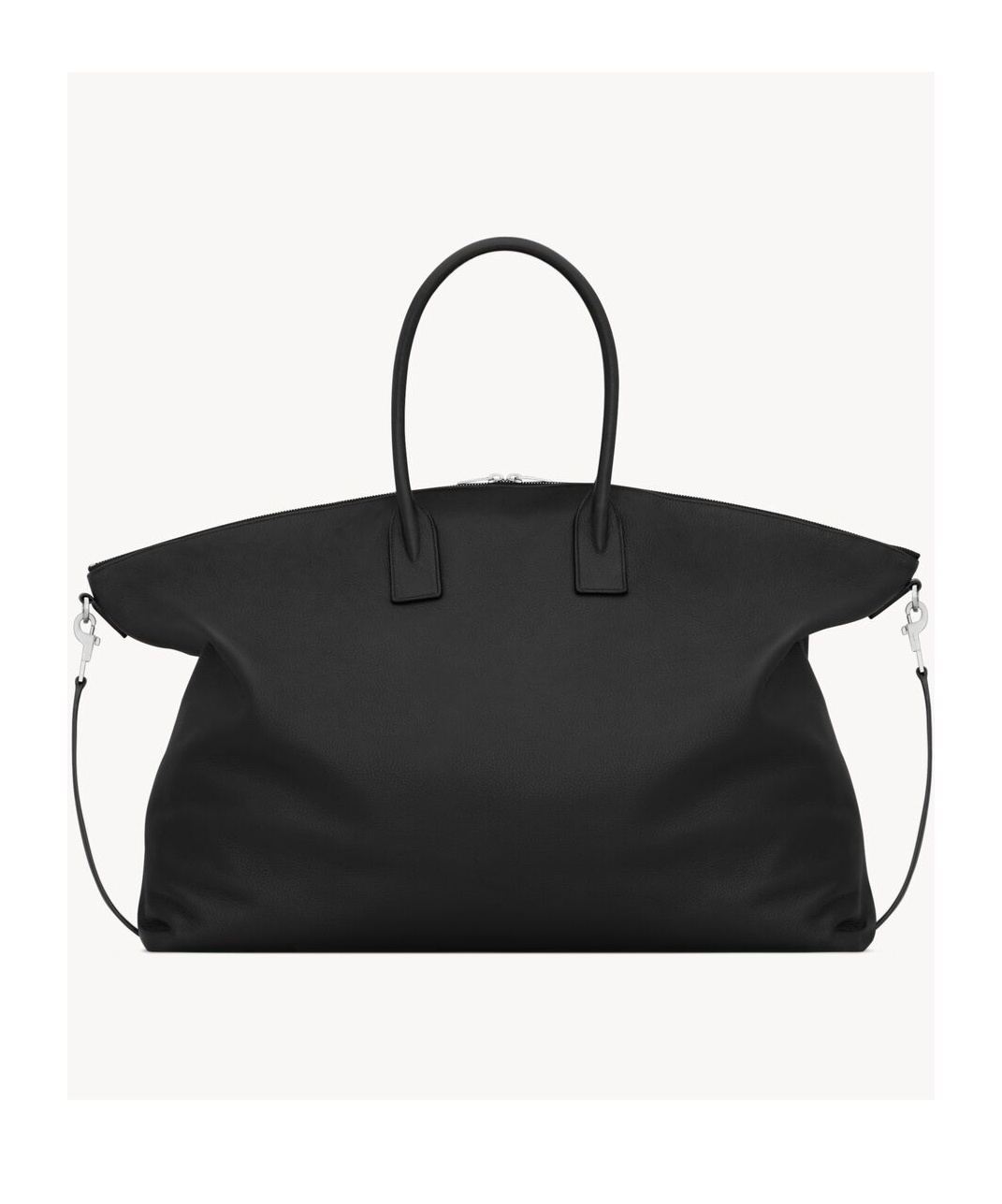Saint Laurent Giant Bowling Tote In Grained Leather