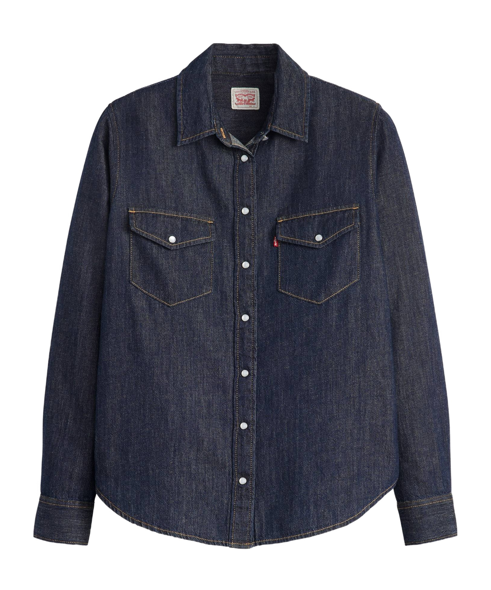 Levi's Iconic Western Linen+ Denim Shirt In Today's News - Dark Wash