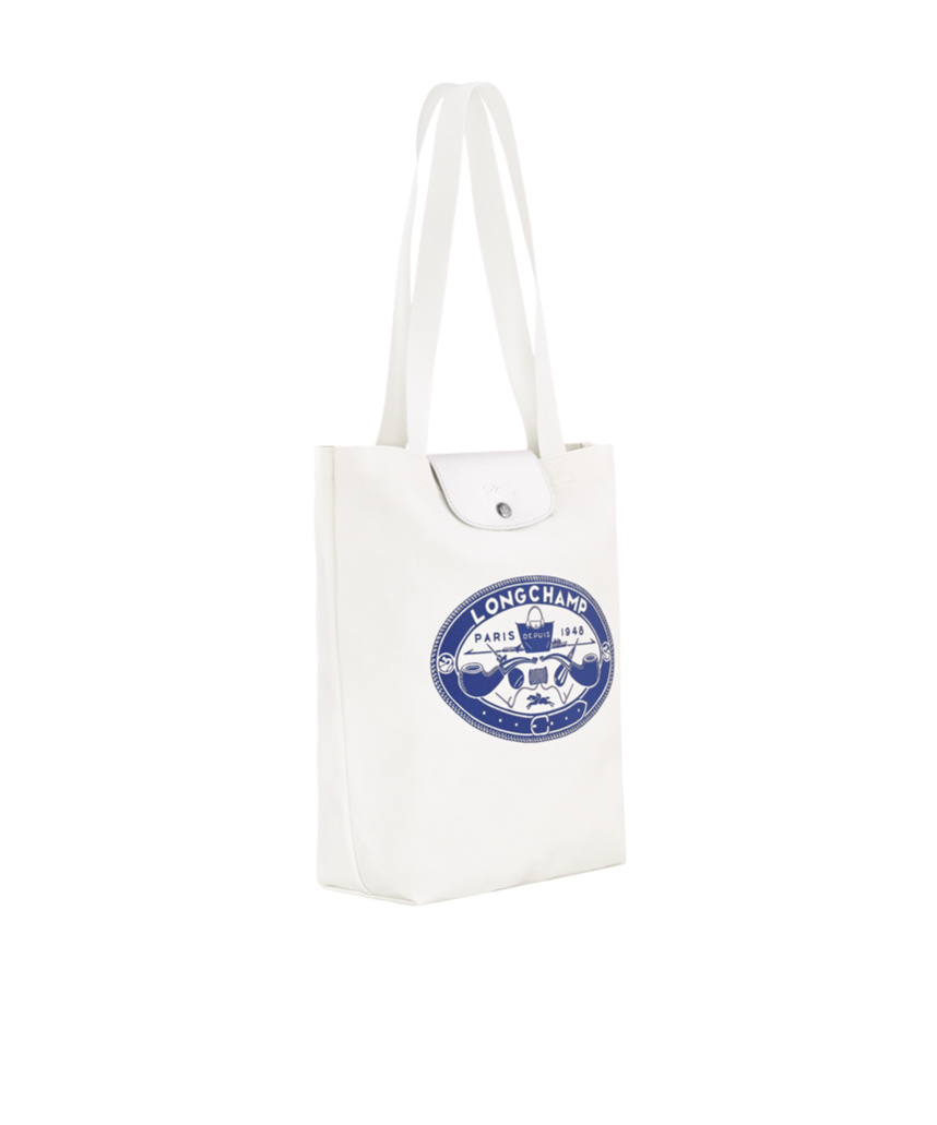 Longchamp X Constantin Riant Le Pliage Cotton Canvas Tote