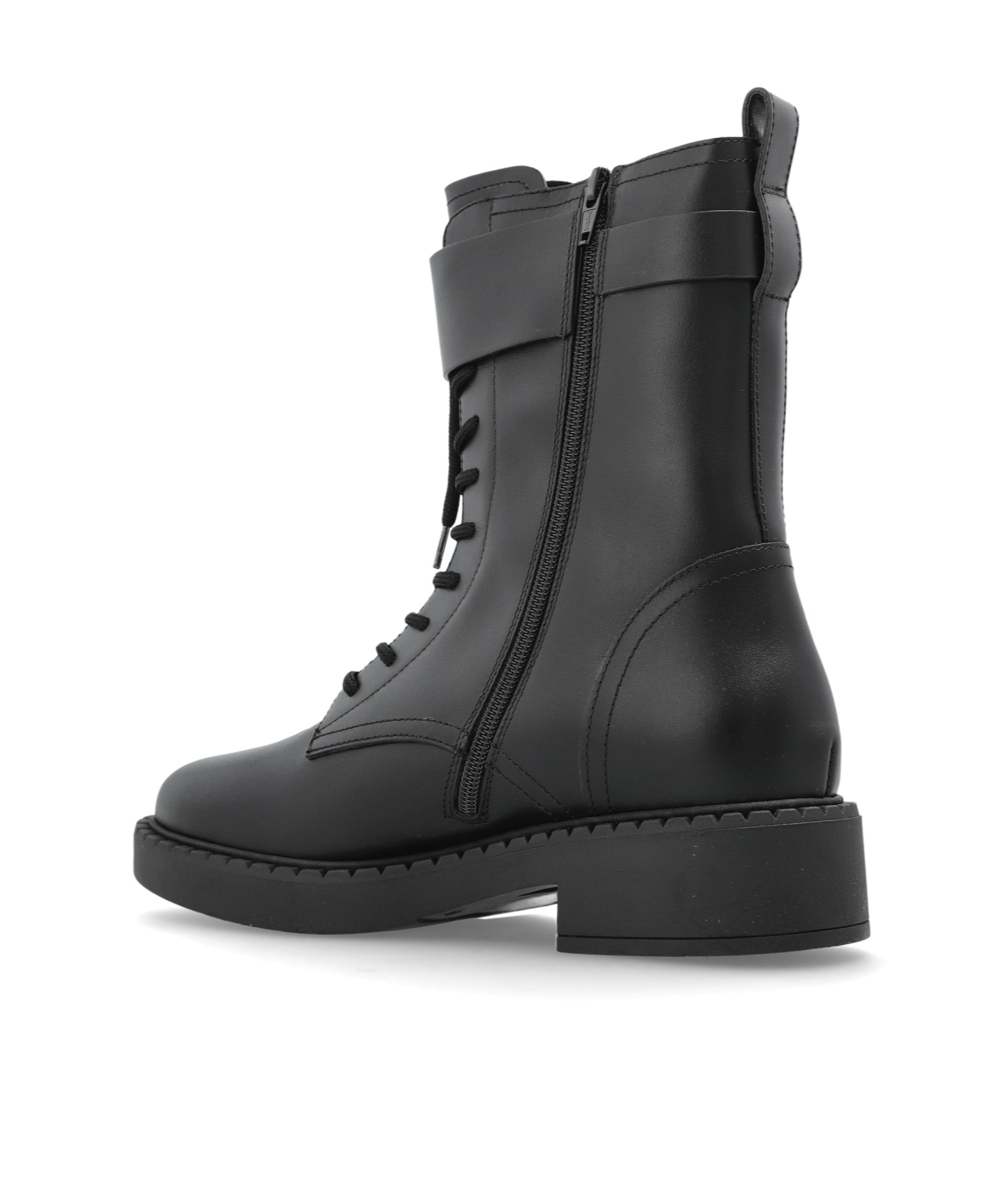 Furla New Legacy Lace-up Ankle Boots In Black