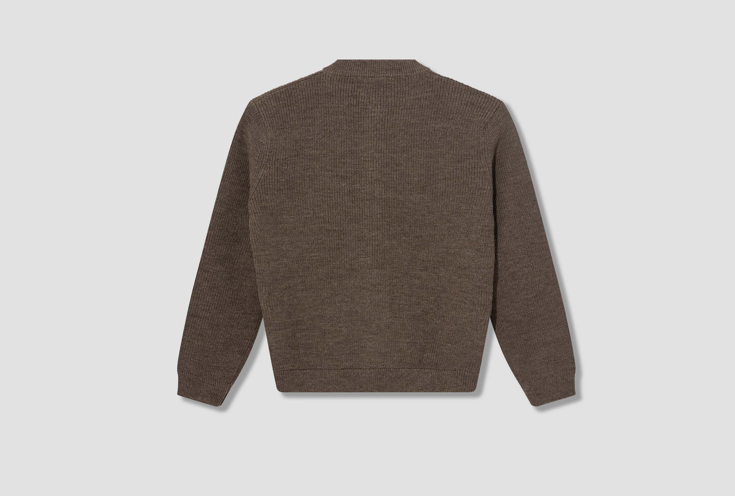 Andersen-andersen Crew Neck Long Sleeve Sweater In Brown