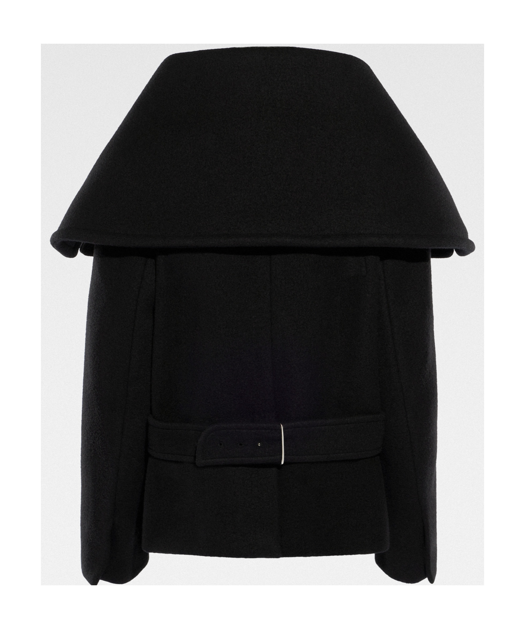 Jacquemus Le Caban Caruso Draped-collar Jacket Women In Black
