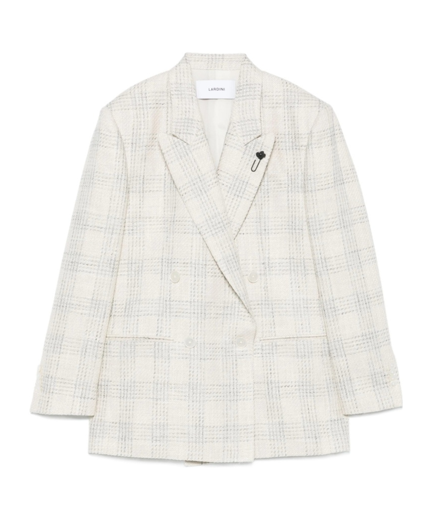 LARDINI CHECKED BLAZER