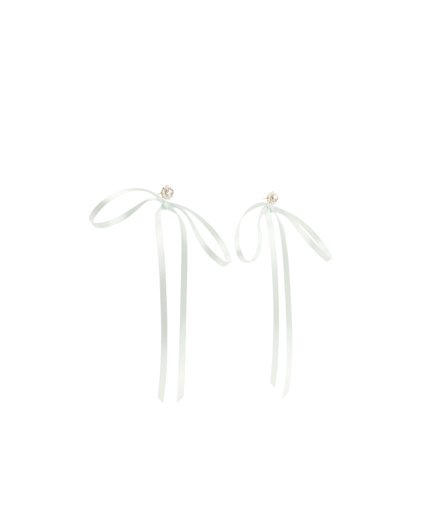 Simone Rocha Knot Earrings In White