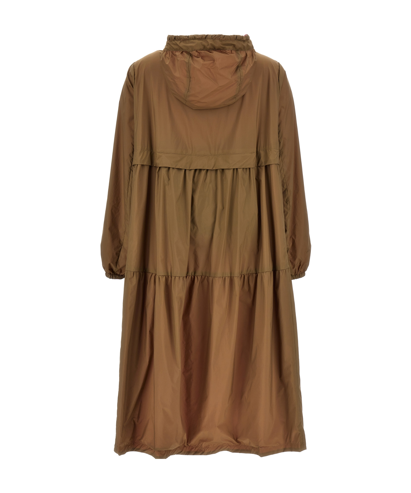 Herno Reversible Long Jacket In Brown