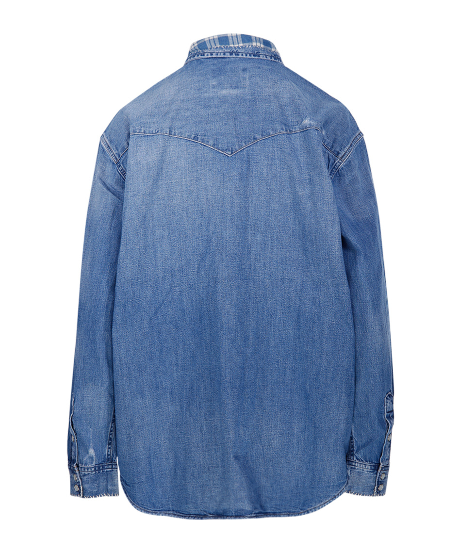 Shop Polo Ralph Lauren Long-sleeved Shirt In Blue