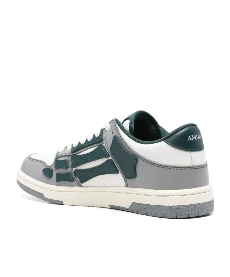 Amiri Varsity Skel Lace-up Sneakers In White