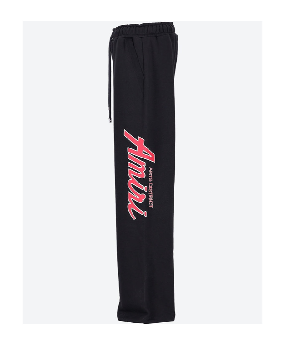 Amiri Wide-leg Sweatpants In Black