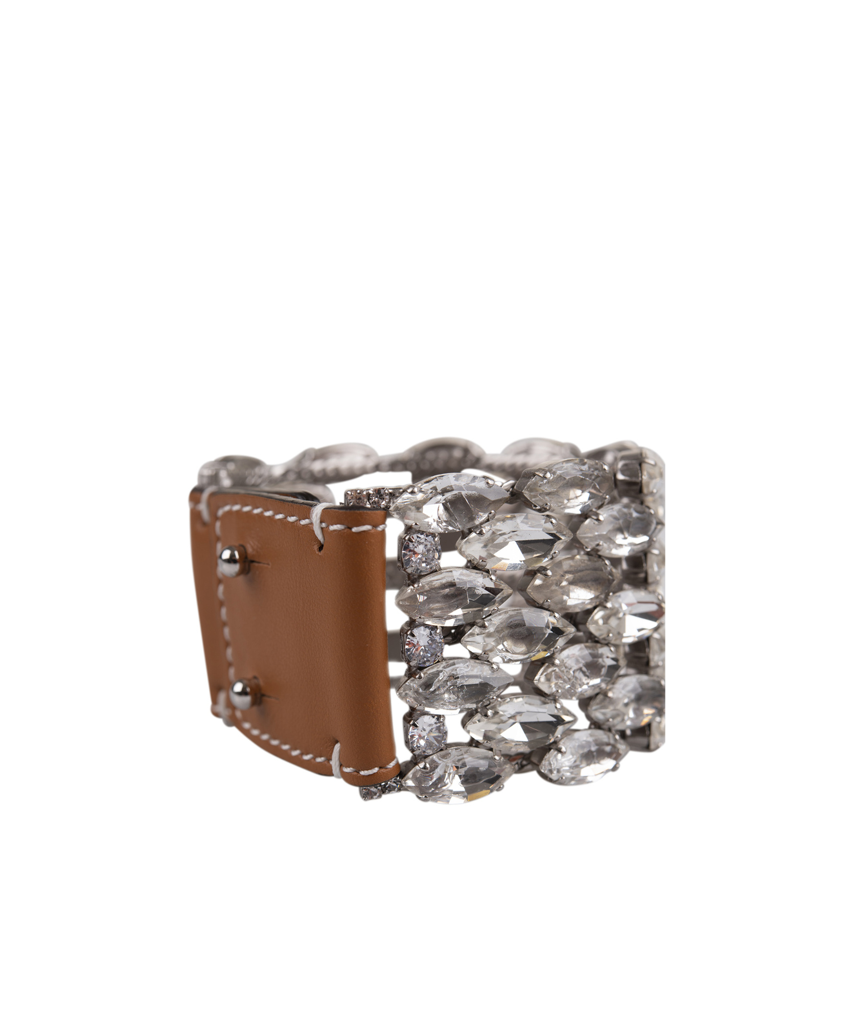 Ermanno Scervino Crystal Bracelet In Gray