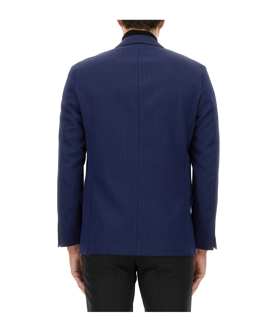 Hugo Boss Double-breasted Jacket In Black