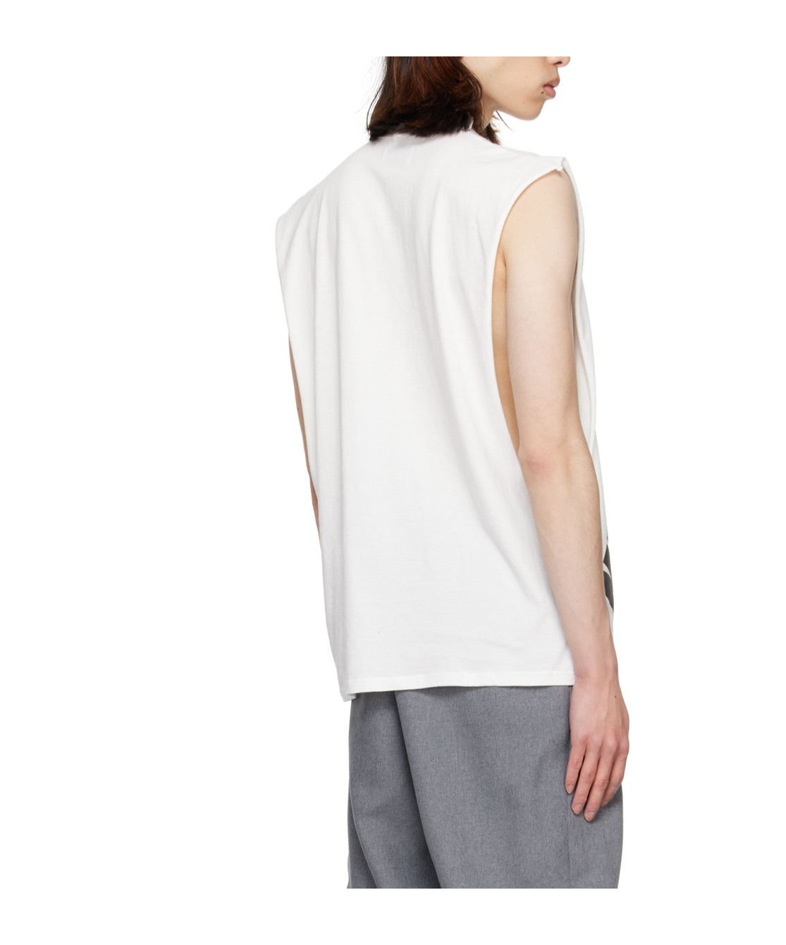 Magliano Slogan-print Cotton Tank Top In White