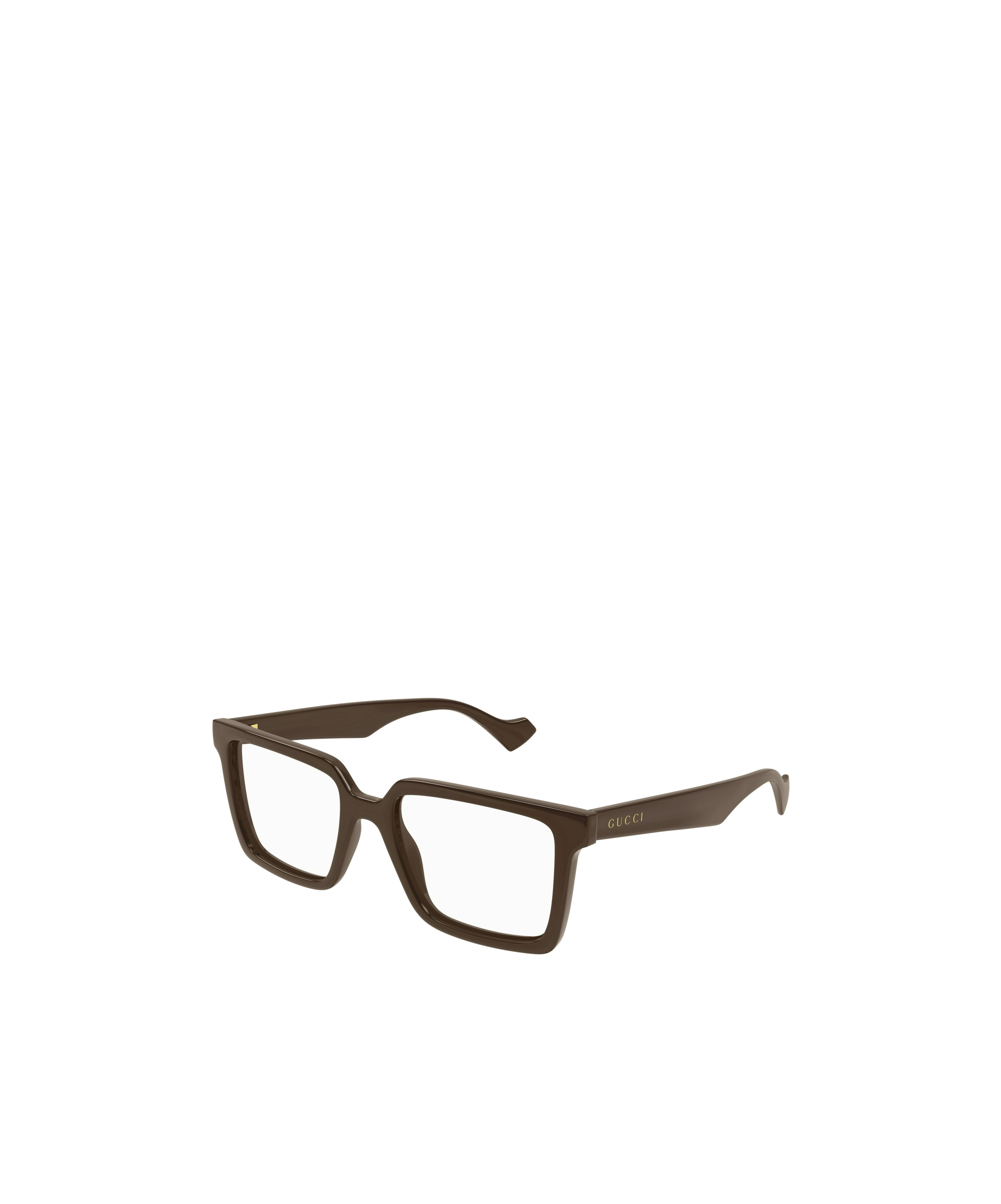 Gucci Square Frame Glasses In Brown