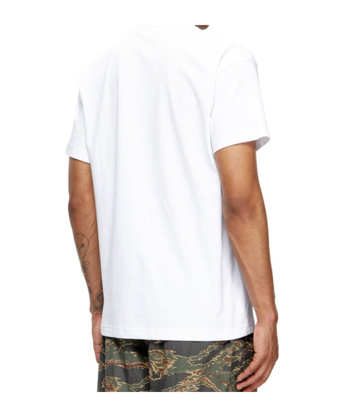 Diesel Norm Graphic Print Round Neck T-shirt In White