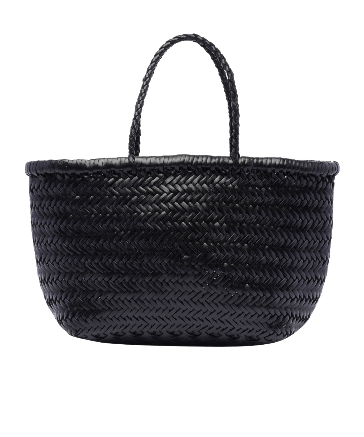 Dragon Diffusion Women Mini Triple Bamboo Jump Handbag In Black