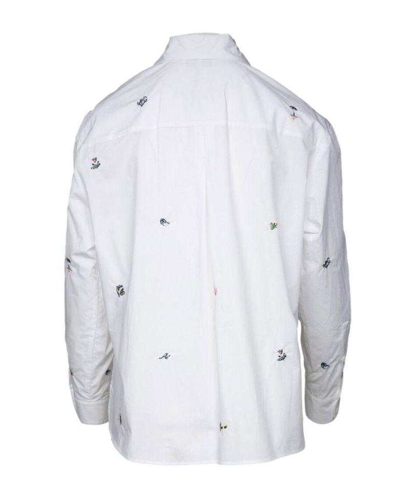 Shop Marella Long Sleeve Shirt In White
