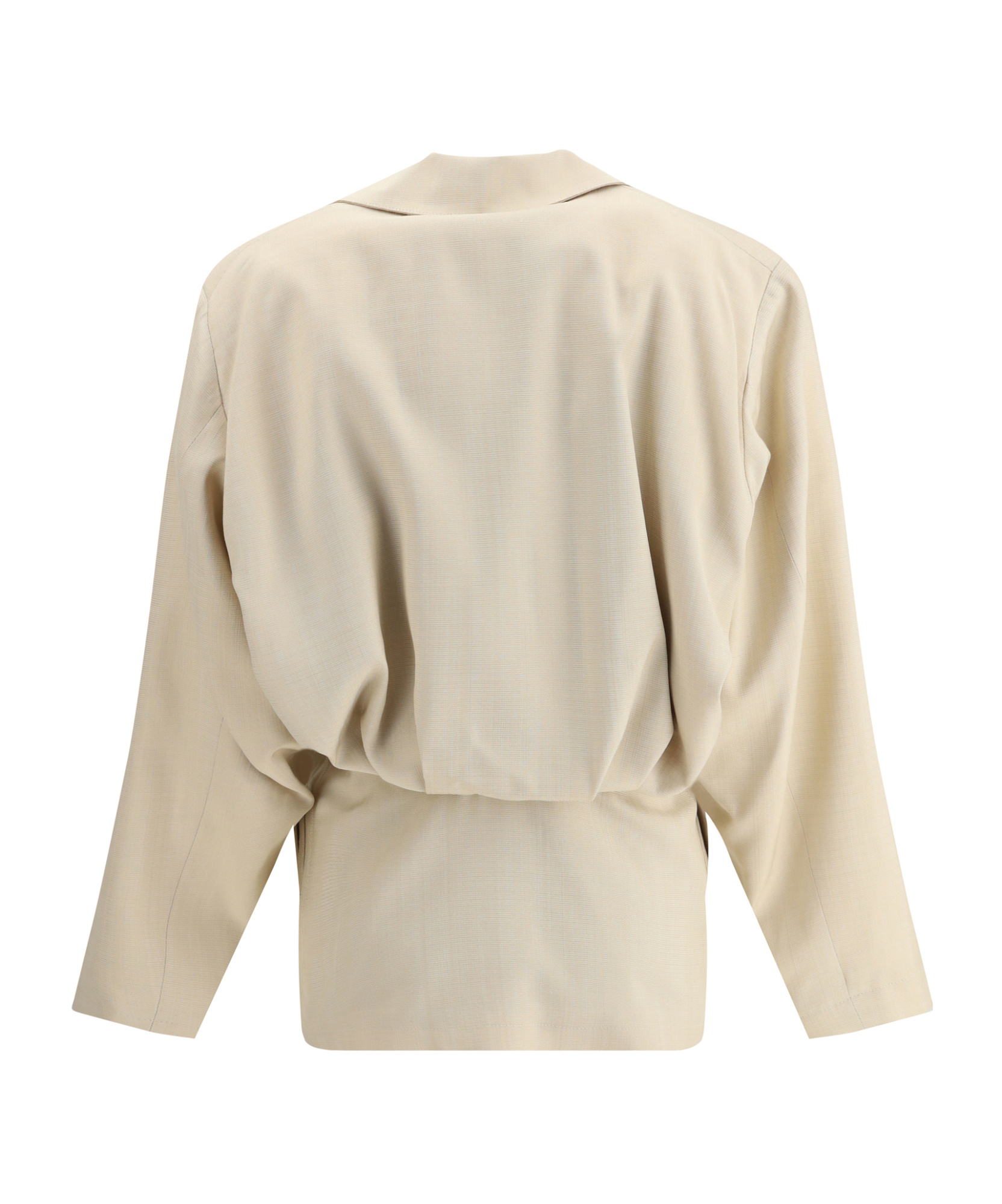 Blazé Milano Long-sleeved Suit Coat In Nude