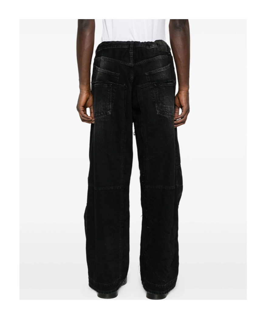 Balenciaga Belt Loop Jeans In Black