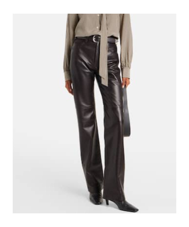 Nili Lotan Flared Casual Pants In Black