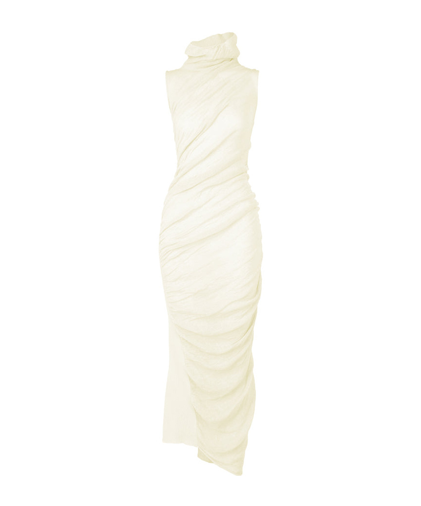 Issey Miyake Sleeveless Dress In White