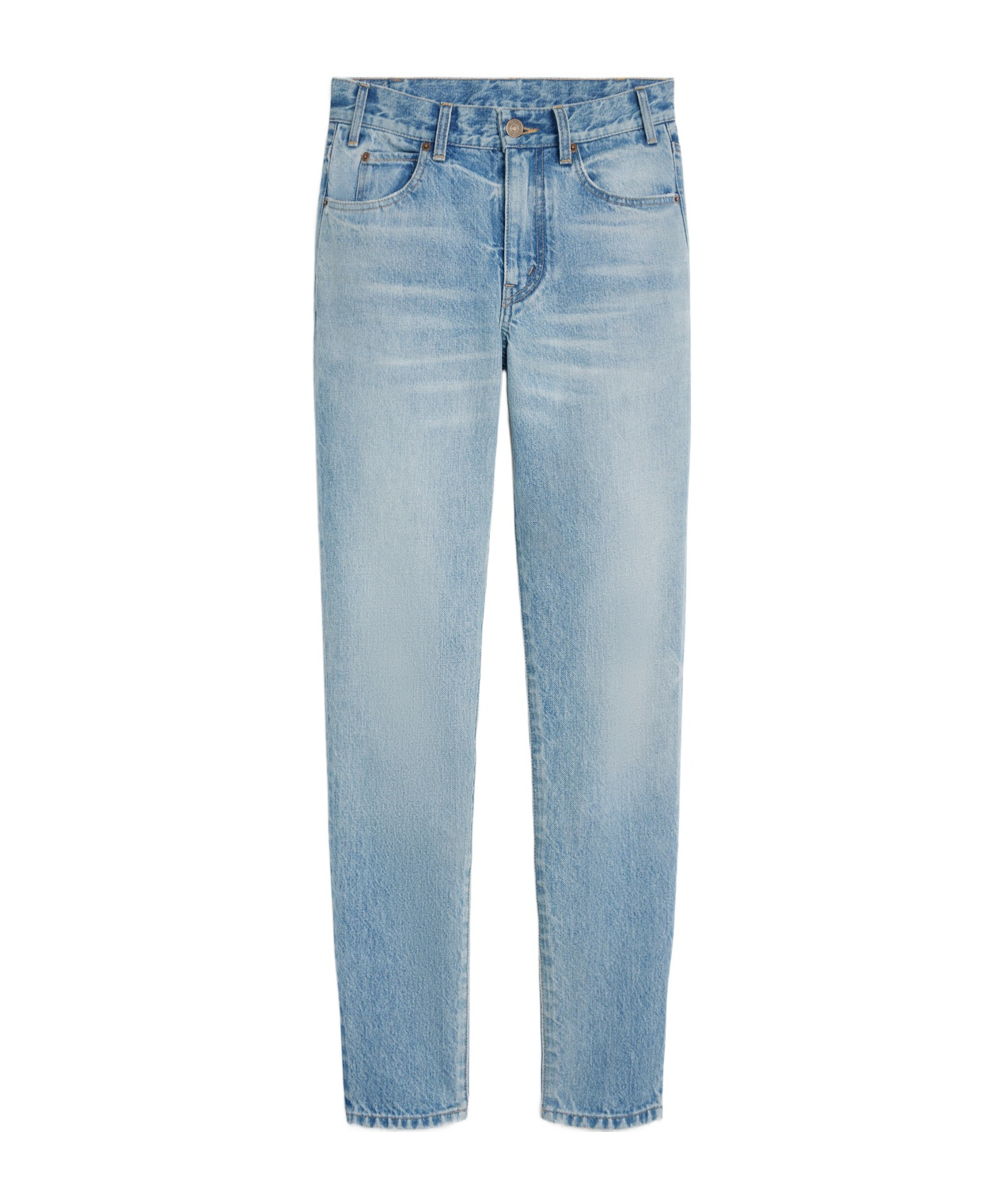 Celine Eclipse Washed Jeans In Blue