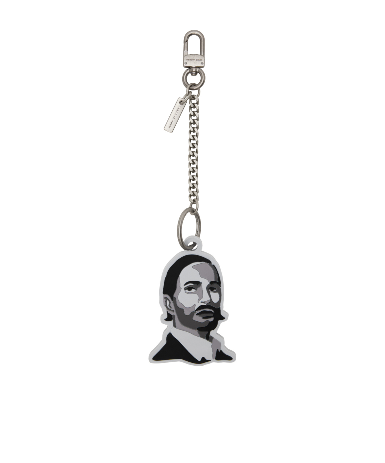 Marc Jacobs Charm Keychain In Gray