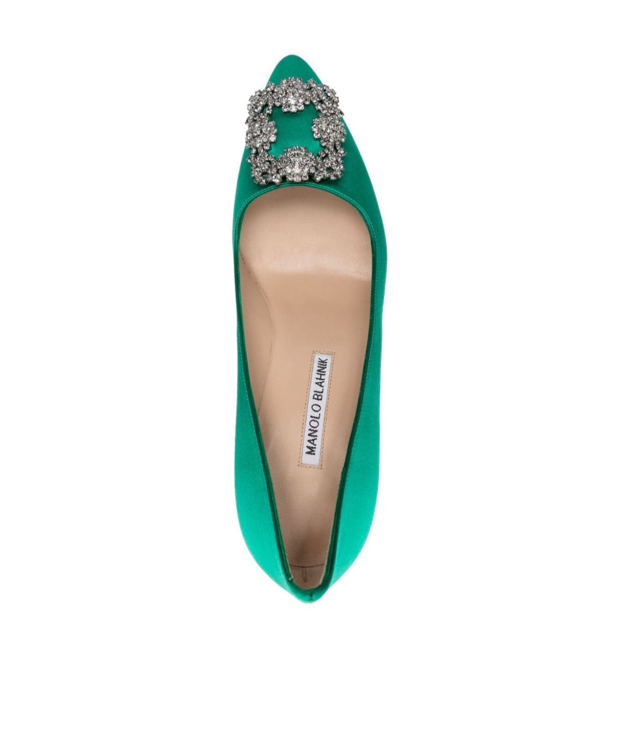 Manolo Blahnik Pointed High Heels In Green