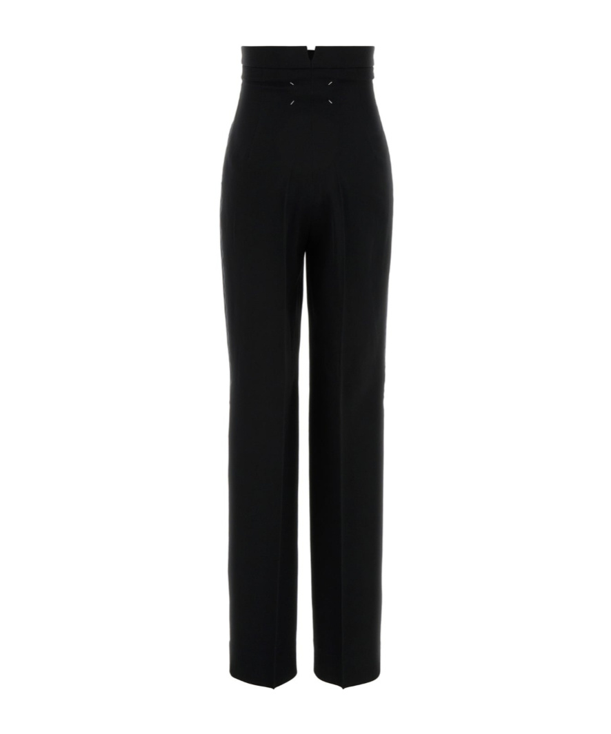 Maison Margiela Straight Leg Trousers In Black