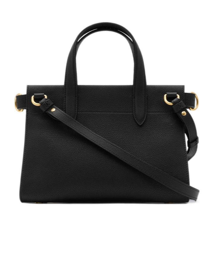 Burberry Mini Cotswolds Tote In Black