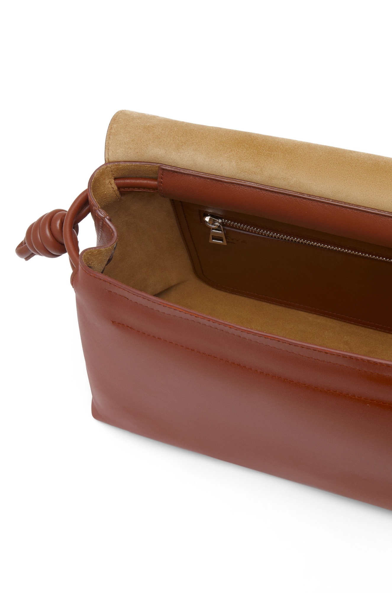 Loewe Flamenco Leather Messenger Bag In Brown