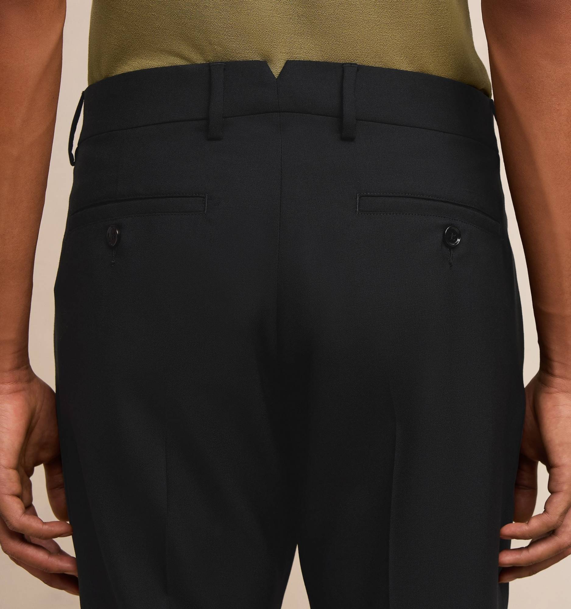 AMI ALEXANDRE MATTIUSSI AMI PARIS LOW-RISE TAPERED TROUSERS
