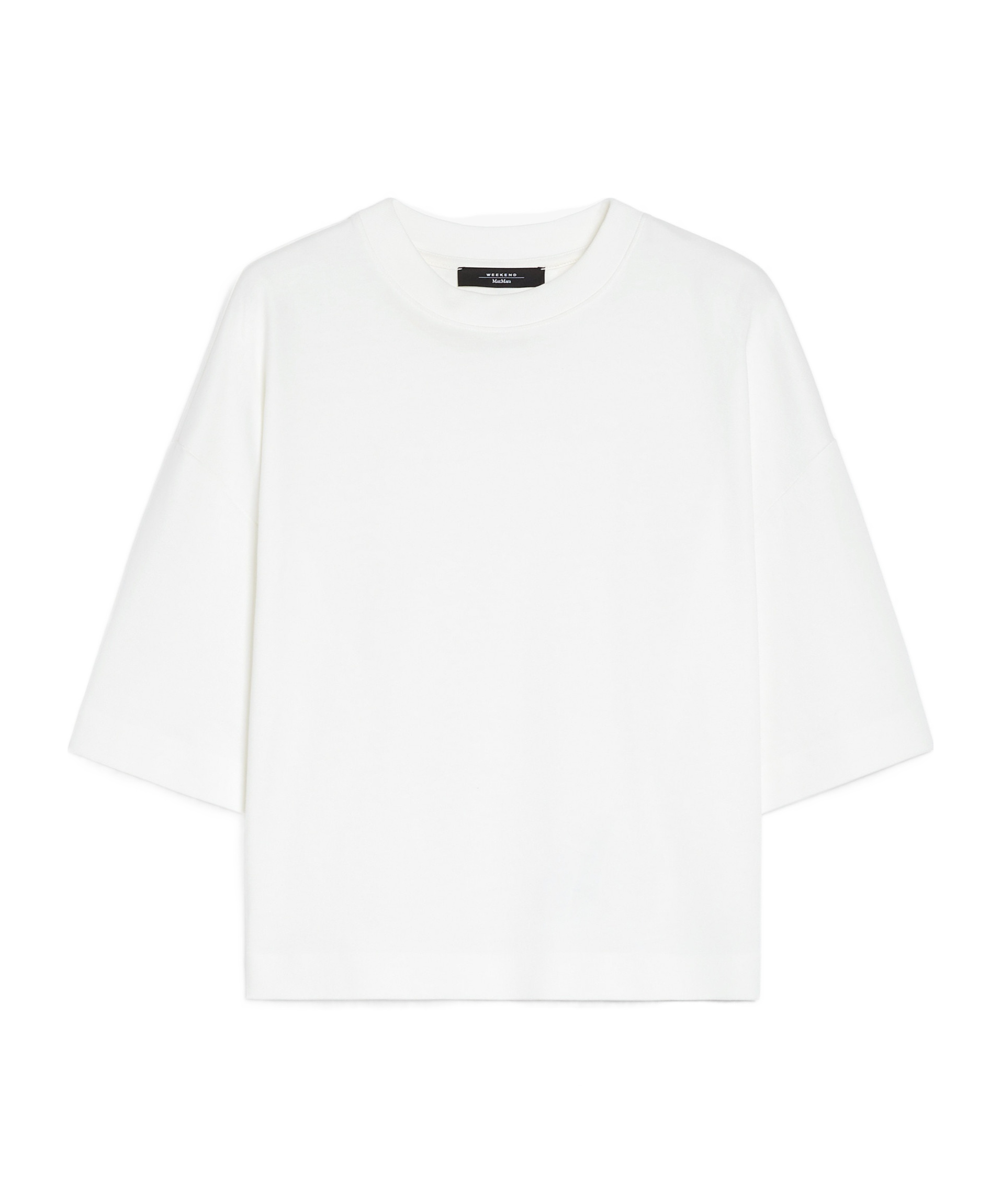 Weekend Max Mara Item O-neck Short-sleeved T-shirt In White