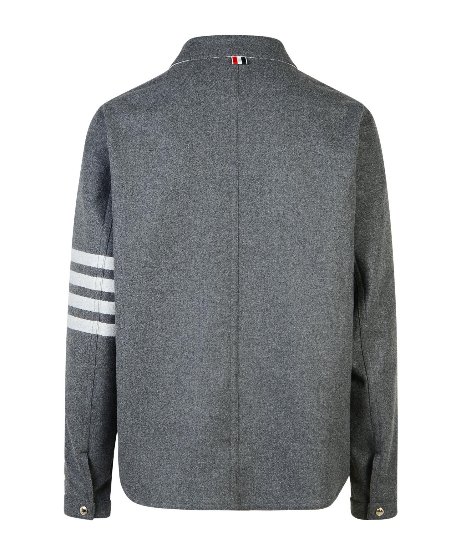 THOM BROWNE THOM BROWNE STRIPE DETAILED BUTTONED JACKET