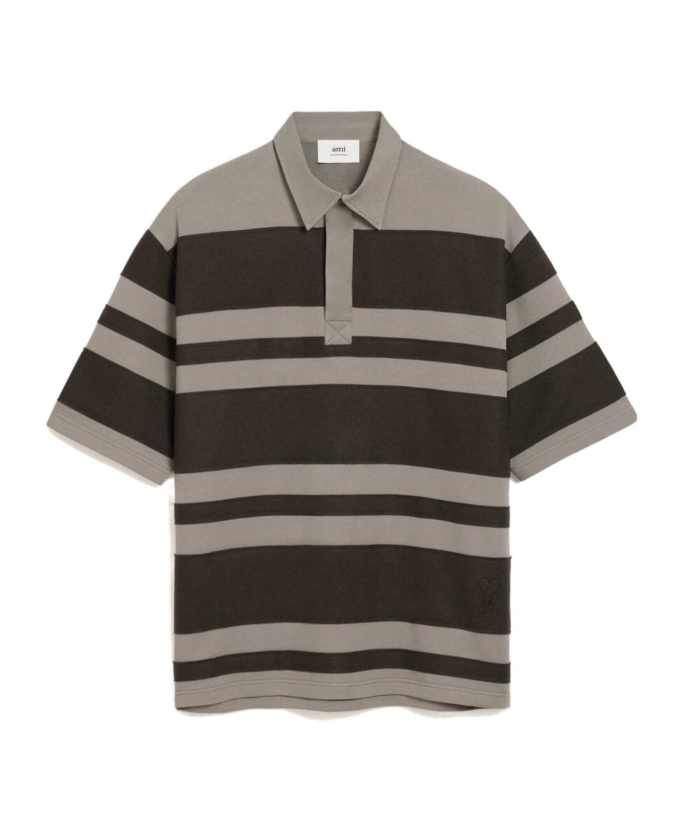 Ami Alexandre Mattiussi Cotton Polo Shirt In Black