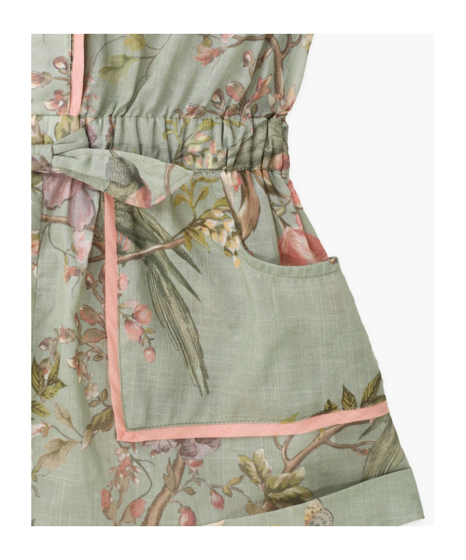 Zimmermann Waverly Pocket Detail Jumpsuit In Gray